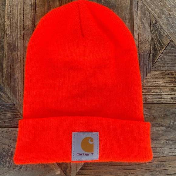 Carhartt Accessories Carhatt Neon Orange Cuff Beanie Hat Cap Poshmark